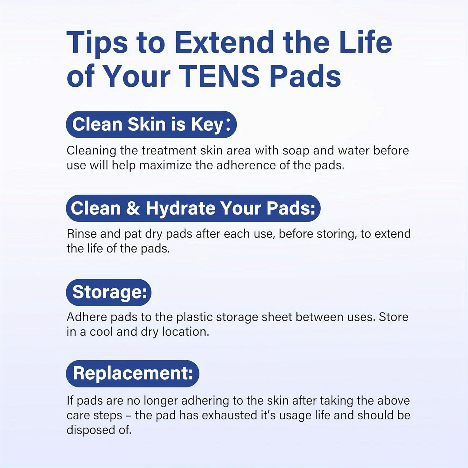 TENS Unit Electrode Pads, 40PCS 2"x2" TENS Unit Pads for EMS Muscle Stimulator Electrotherapy, Self-Adhesive TENS Pads Replacement, Reusable and Latex-Free