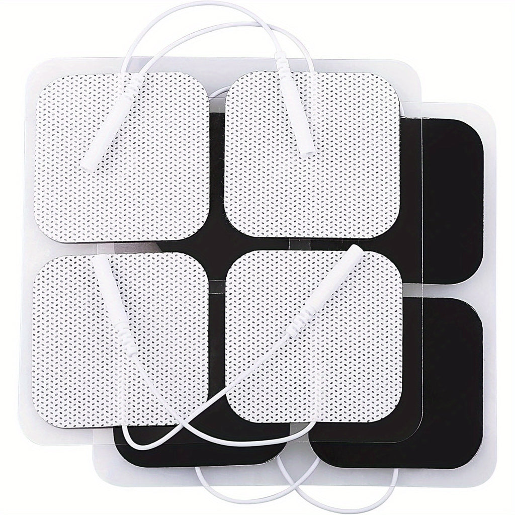 TENS Unit Electrode Pads, 40PCS 2"x2" TENS Unit Pads for EMS Muscle Stimulator Electrotherapy, Self-Adhesive TENS Pads Replacement, Reusable and Latex-Free