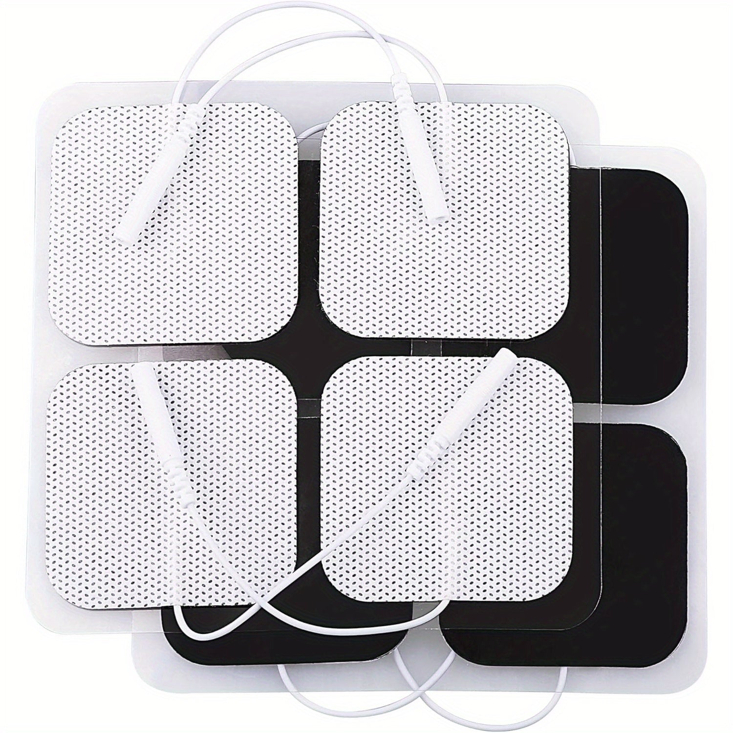 TENS Unit Electrode Pads, 40PCS 2"x2" TENS Unit Pads for EMS Muscle Stimulator Electrotherapy, Self-Adhesive TENS Pads Replacement, Reusable and Latex-Free