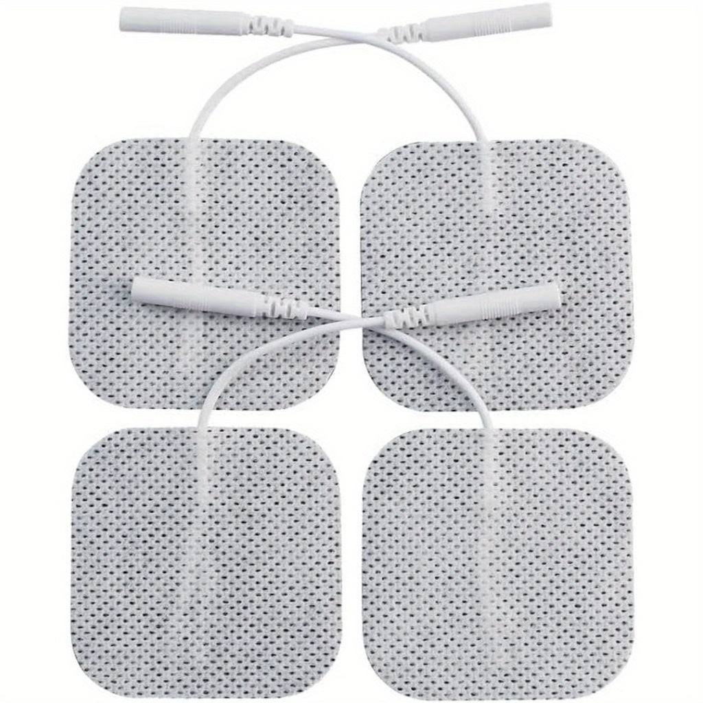 Premium TENS/EMS Unit 40 Electrode Pads 2"x2" in. Reusable Self Stick Gel Carbon Electrodes