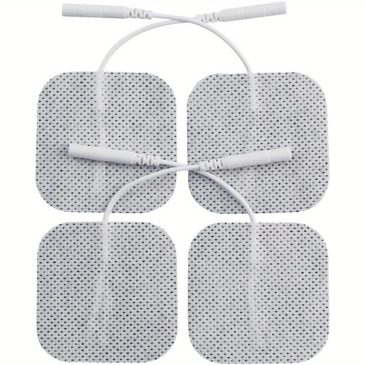 Premium TENS/EMS Unit 40 Electrode Pads 2"x2" in. Reusable Self Stick Gel Carbon Electrodes