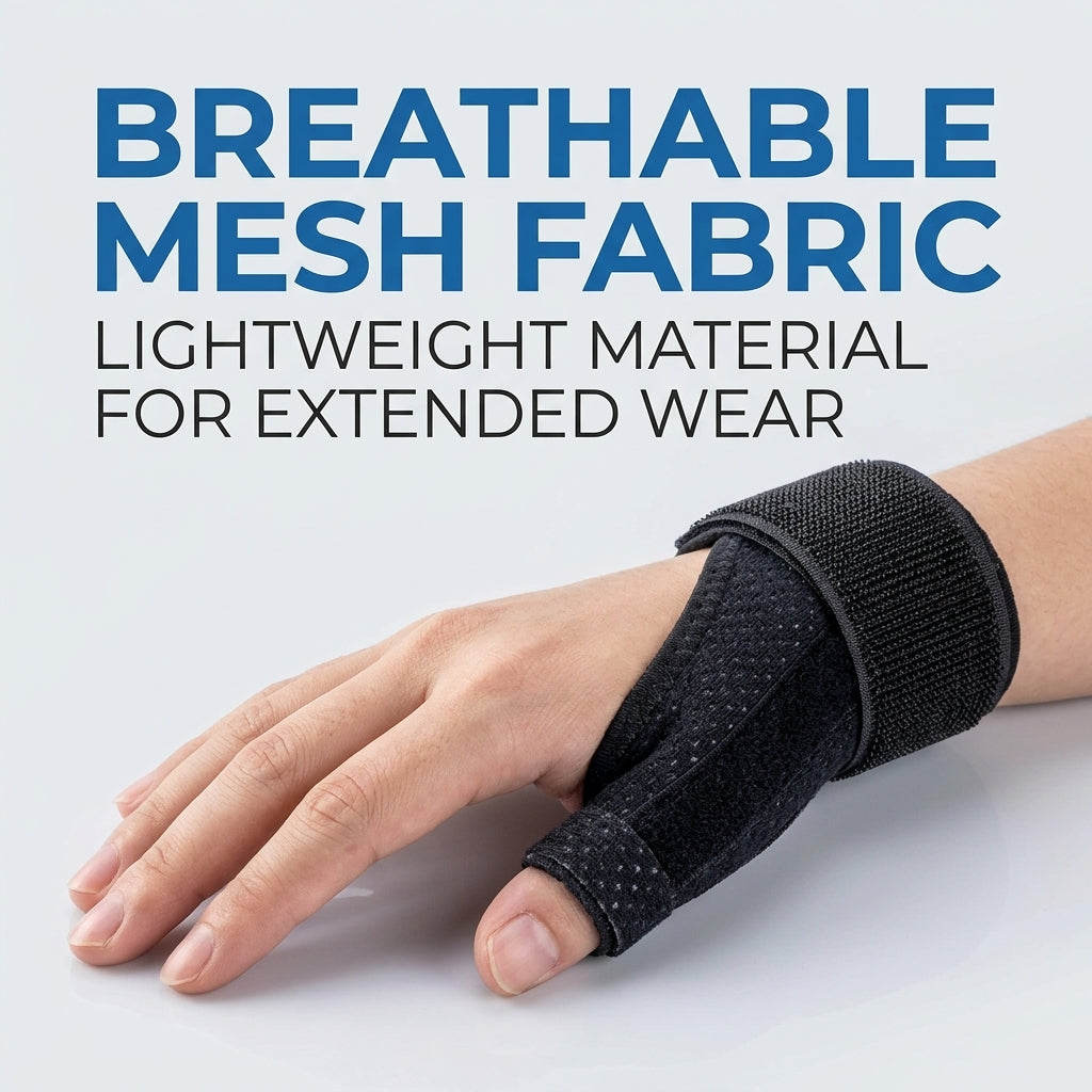 Reversible Thumb & Wrist Stabilizer Splint, Adjustable Hand Support Brace, Lightweight Breathable Wrist Guard for Daily Use, Sports, Hand Protection for Men Women