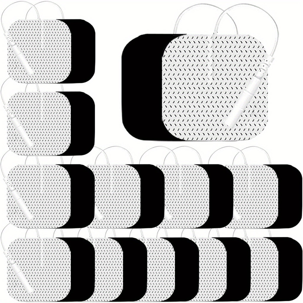 24Pcs/32Pcs Tens Unit Electrode Pads 2x2" Upgraded Reusable Tens Unit Pads Replacement Compatible with TENS 7000, AUVON, NURSAL, Etekcity, Nicwell Care, TENKER, HealthmateForever TENS
