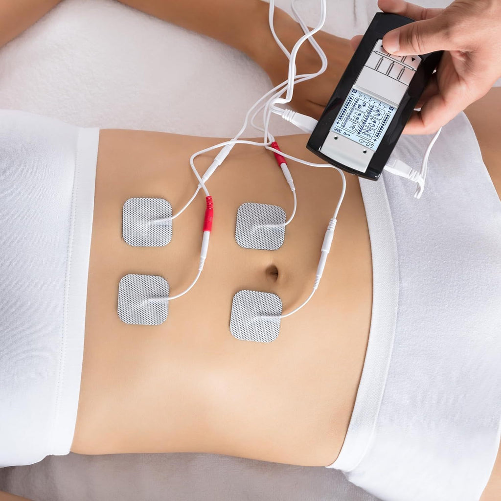 40PCS 2x2 Inch Conductive Therapy Pads - Premium Reusable Pads for Back/Neck Comfort, Compatible with Pulse Massagers (Fits AUVON/Nicwell Devices)