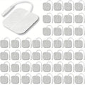 20Pcs/44 Pcs TENS Unit Pads 2"X2", 3rd Gen Reusable Latex-Free Replacement Pads Electrode Pads with Upgraded Sticky Electrode Pads Gel and Non-Irritating Design for Muscle Stimulator Electrotherapy