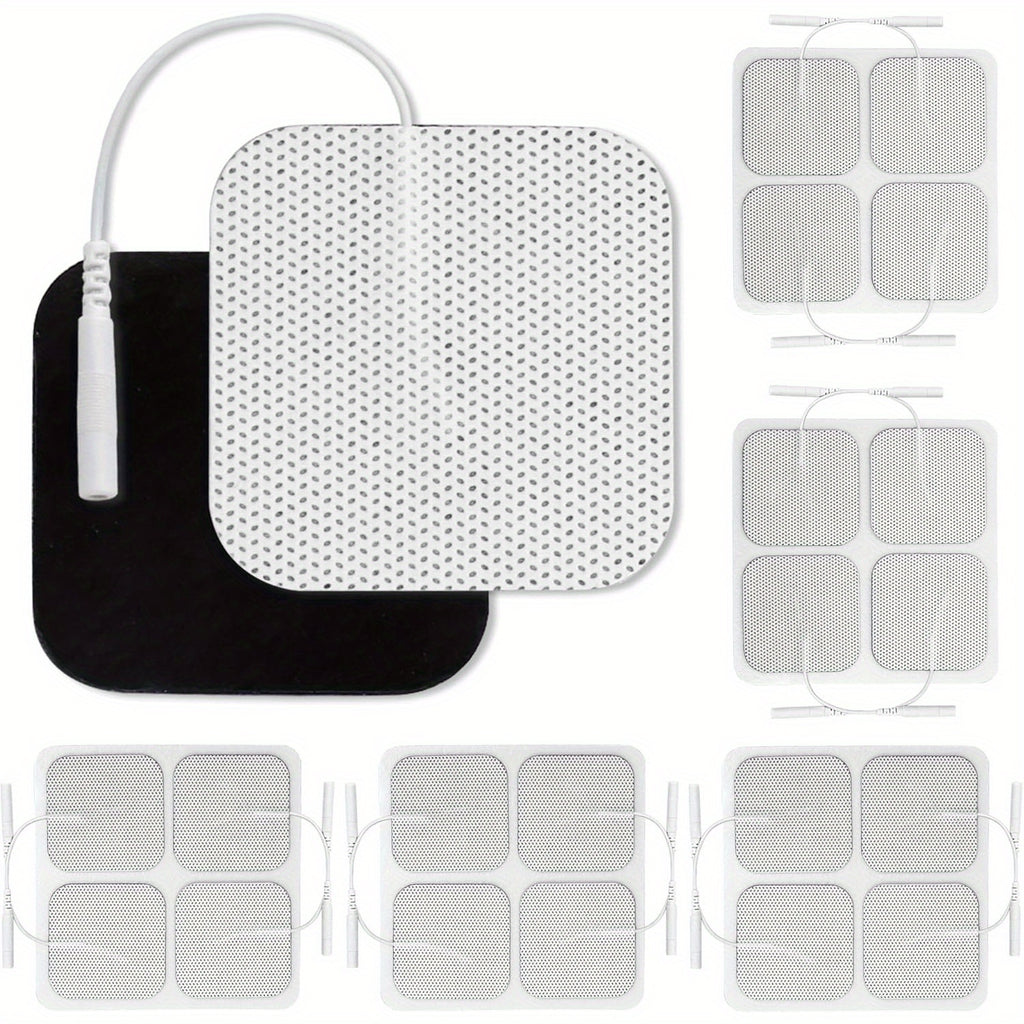 TENS Unit Electrode Pads 2”x2”, 38 Pcs TENS Replacement Pads for Electrotherapy, Self-Adhesive TENS Pads for EMS Muscle Stimulation Machine, Reusable, Latex-Free