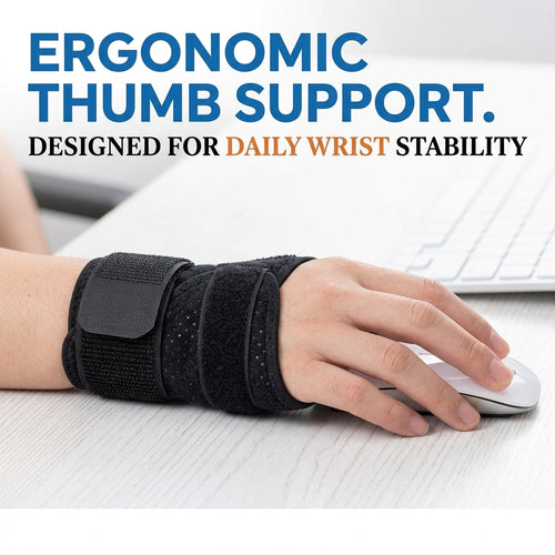 Reversible Thumb & Wrist Stabilizer Splint, Adjustable Hand Support Brace, Lightweight Breathable Wrist Guard for Daily Use, Sports, Hand Protection for Men Women