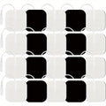 20PCS TENS Unit Replacement Pads, Self-Adhesive Electrode Pads 2"x2" 2"x4”Reusable Tens Unit Patches Compatible with TENS Machine Use 2.0mm Pin Connector Lead Wires (2”x2“)