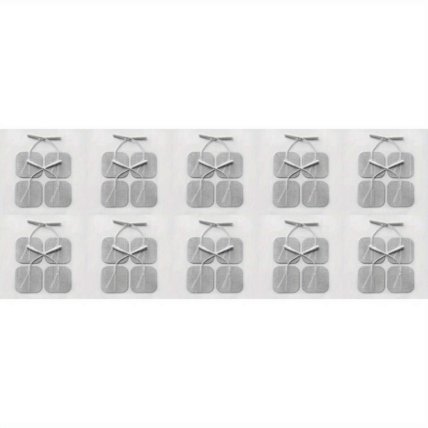 Premium TENS/EMS Unit 40 Electrode Pads 2"x2" in. Reusable Self Stick Gel Carbon Electrodes