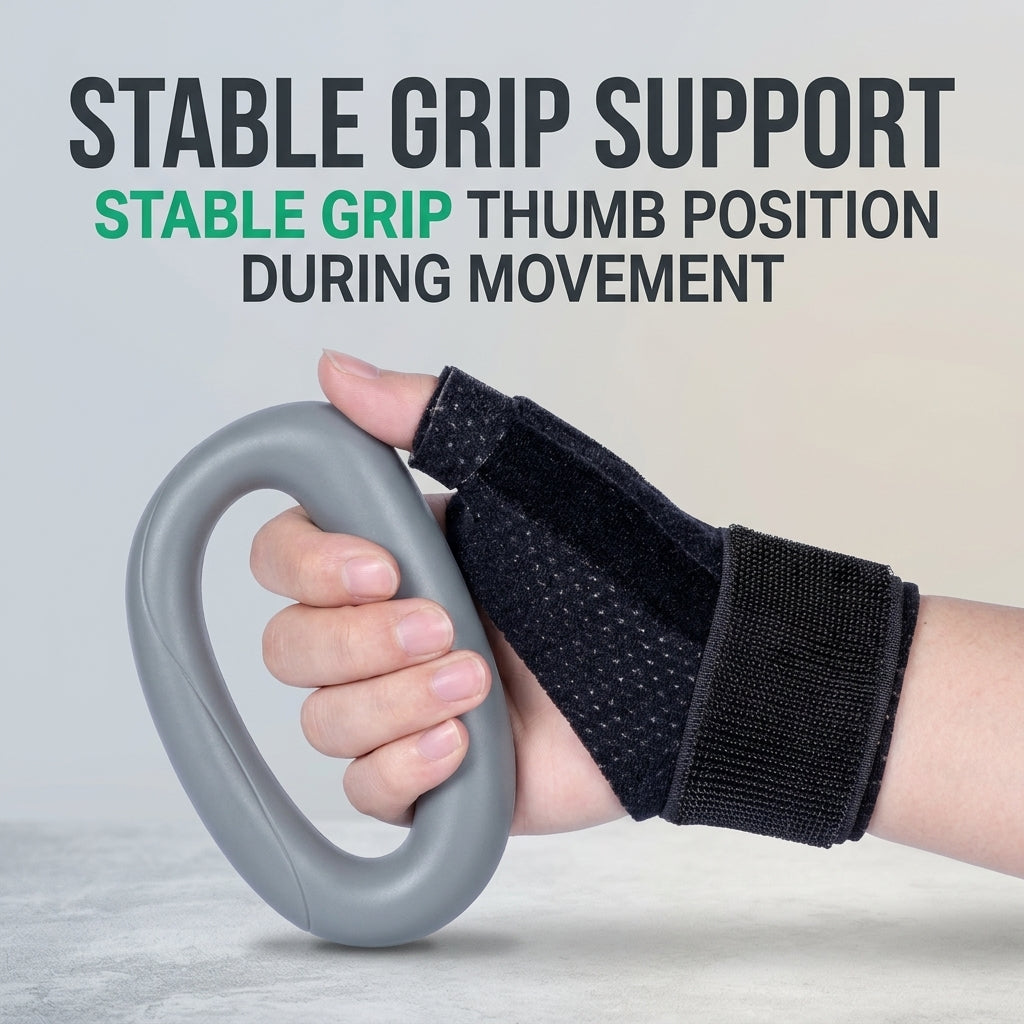 Reversible Thumb & Wrist Stabilizer Splint, Adjustable Hand Support Brace, Lightweight Breathable Wrist Guard for Daily Use, Sports, Hand Protection for Men Women