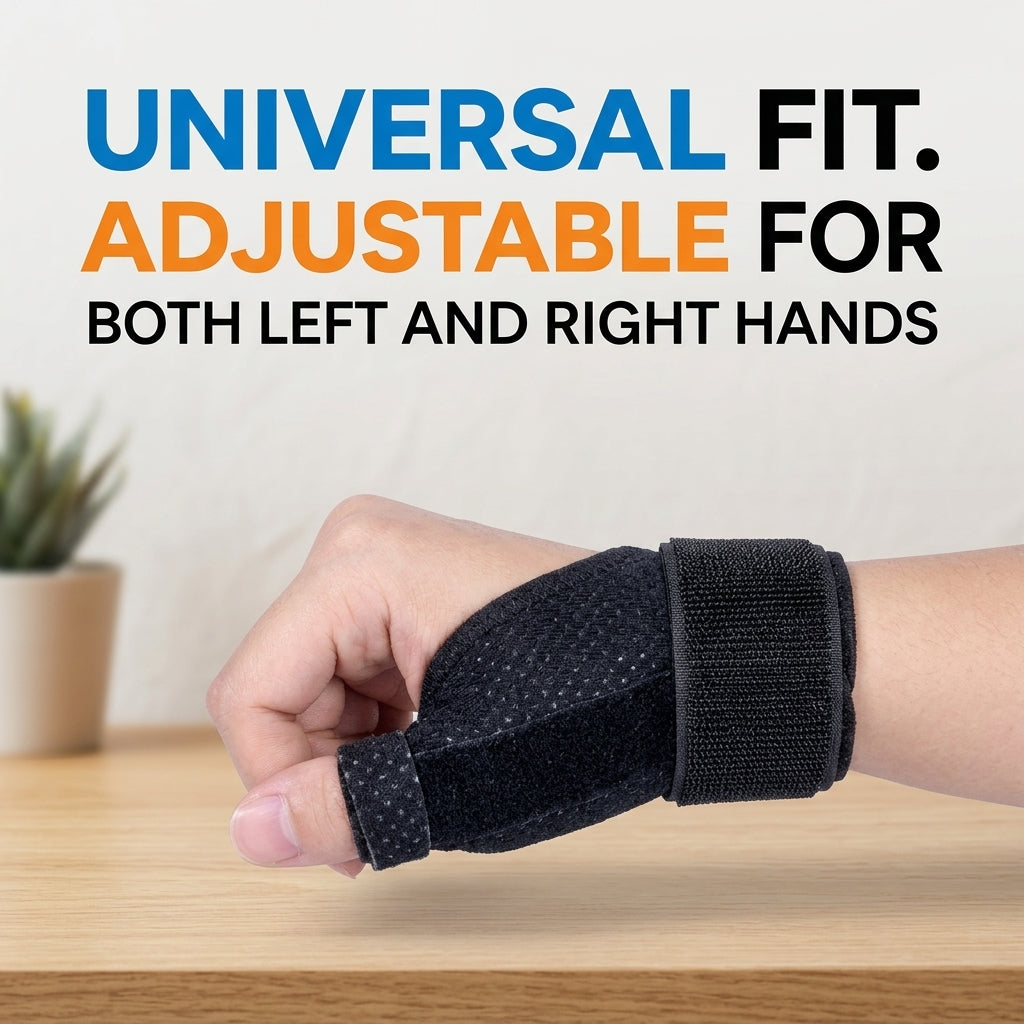 Reversible Thumb & Wrist Stabilizer Splint, Adjustable Hand Support Brace, Lightweight Breathable Wrist Guard for Daily Use, Sports, Hand Protection for Men Women