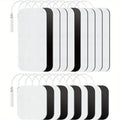 TENS Unit Replacement Pads, Reusable Self-Adhesive Electrodes Pads 20 Packs 2x2” 2x4”, Latex Free Pigtail TENS Pads, Compatible with TENS 7000, AUVON TENS, Etekcity, Nicwell Care Tens