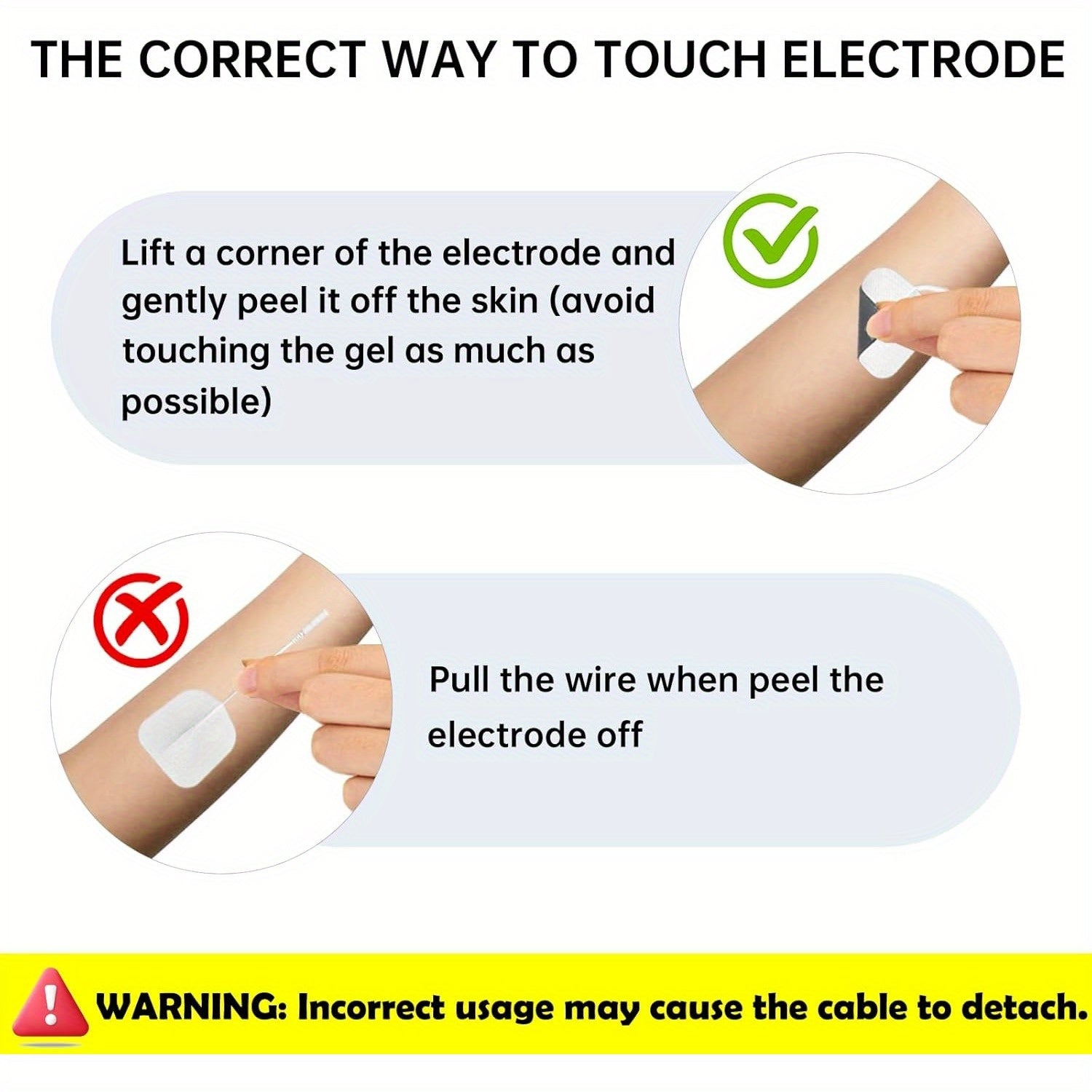 20PCS TENS Unit Replacement Pads, Self-Adhesive Electrode Pads 2"x2" 2"x4”Reusable Tens Unit Patches Compatible with TENS Machine Use 2.0mm Pin Connector Lead Wires (2”x2“)